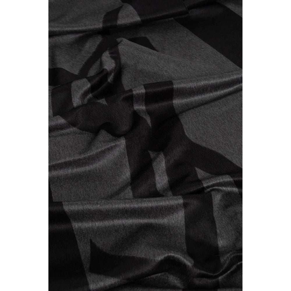 Saint Laurent Black Scarves Men Luosophy