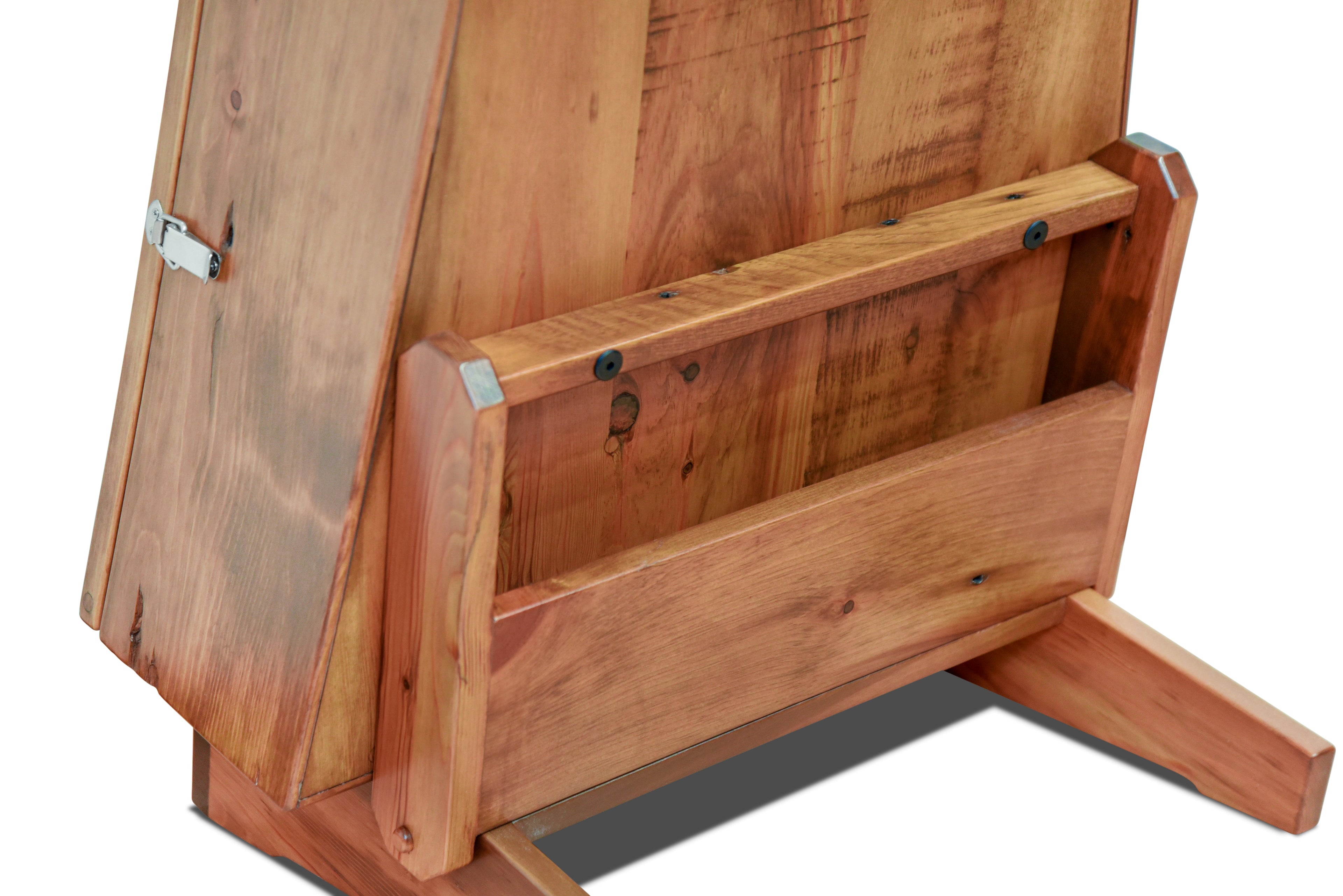 ClimaStand Triangle Humidor with Base - 300 Year Old Reclaimed Wood with Sealy Stain Acoustic Remedy Cases