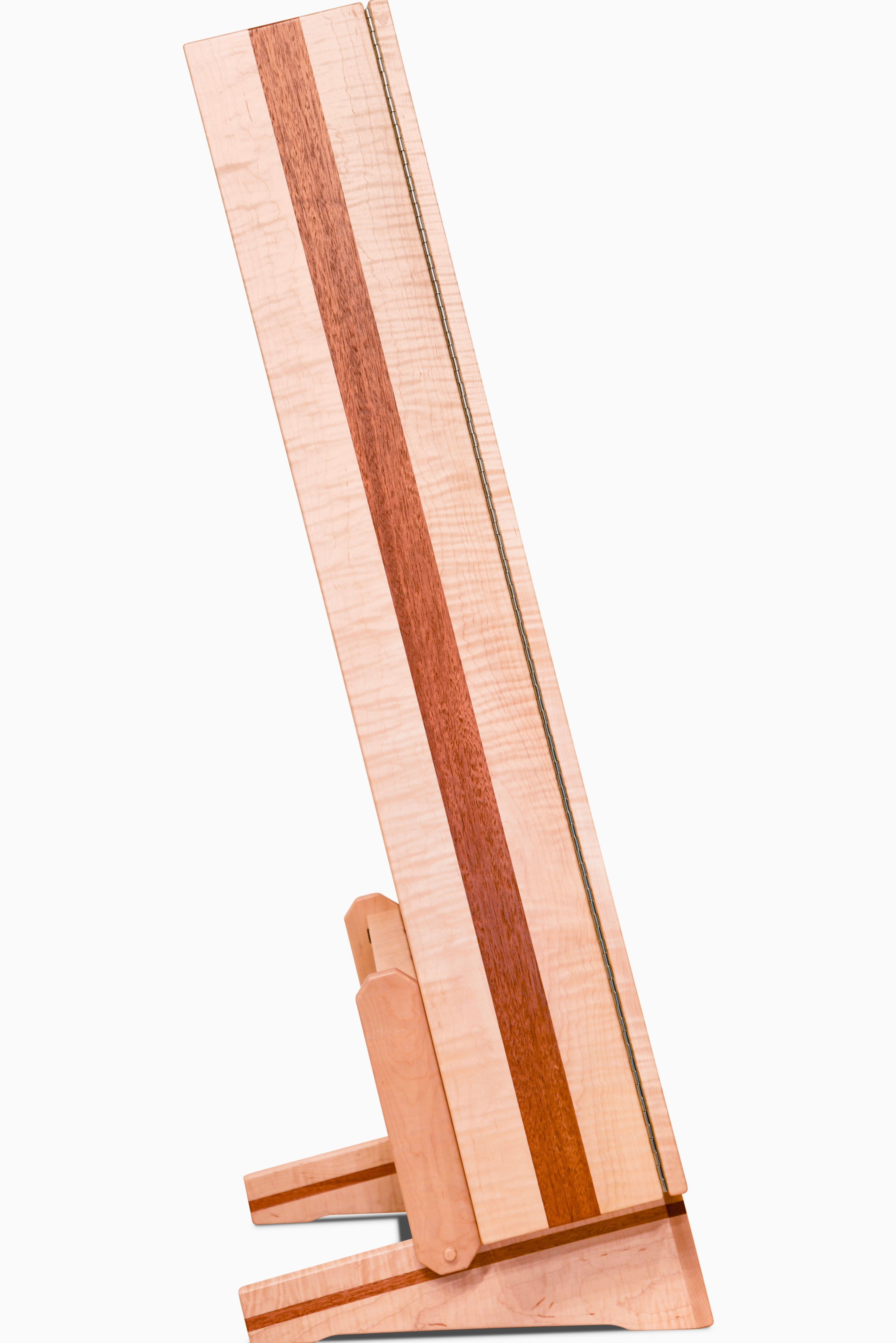 ClimaStand Triangle Humidor with Base - Flamed Maple with Mahogany Acoustic Remedy Cases