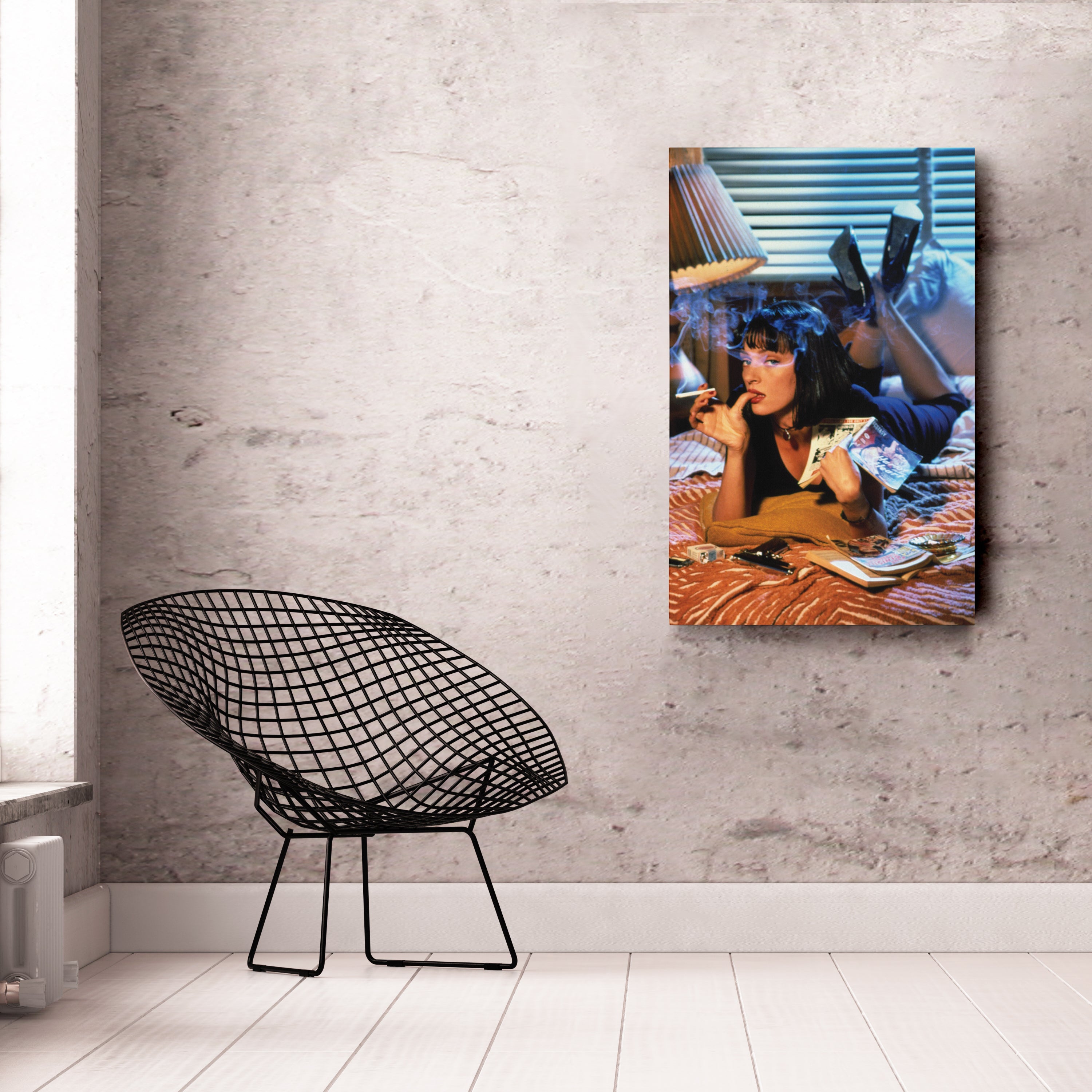 Pulp Fiction Uma Canvas – Cult Classic Wall Art Decor CanvasBlackArt