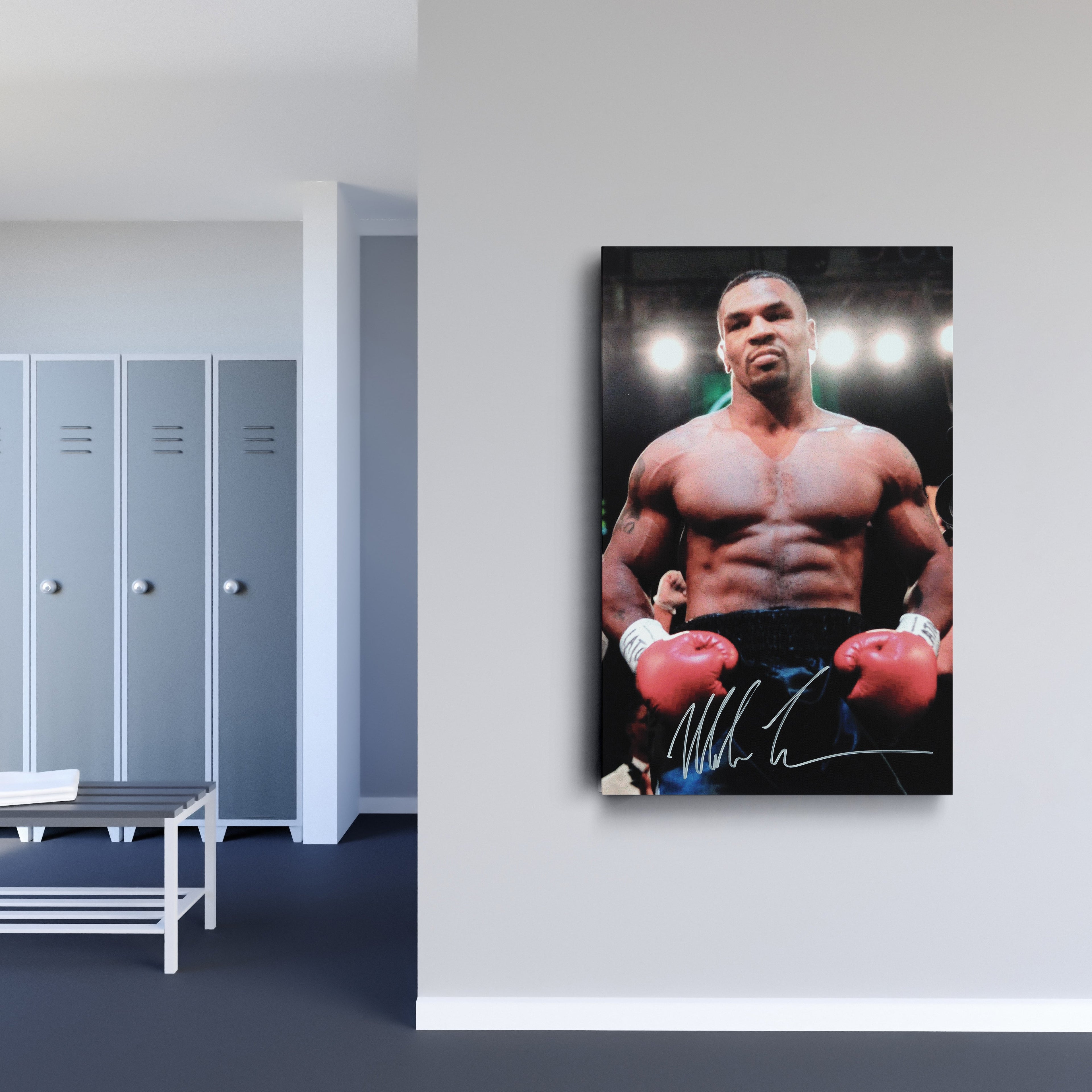 Mike Tyson Autograph Canvas – Boxing Wall Art Decor CanvasBlackArt
