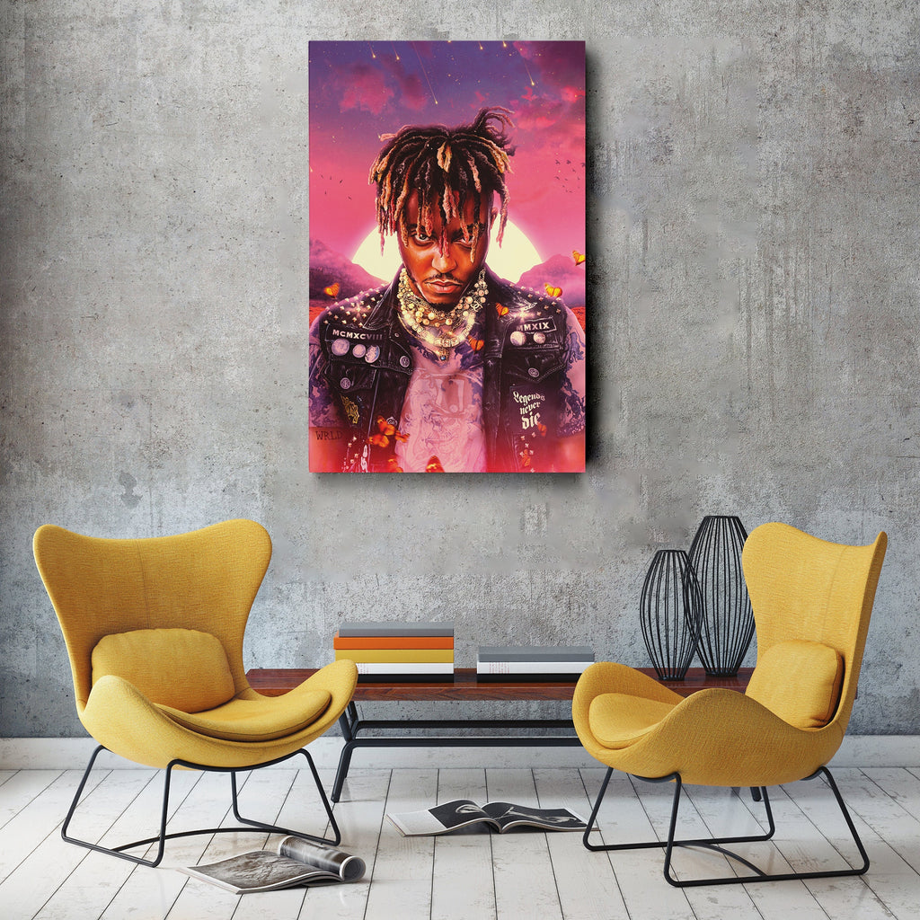 Juice WRLD Canvas – Rap Icon Wall Art for Home Decor CanvasBlackArt
