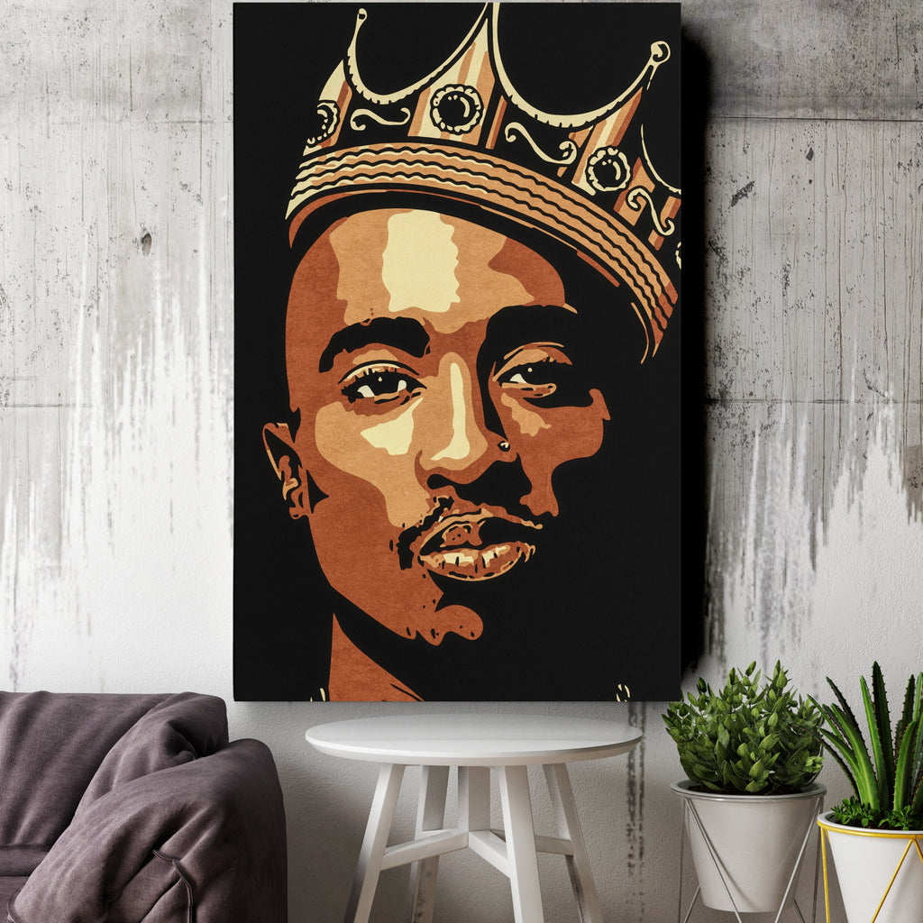 Tupac Canvas – Iconic Rap Wall Art for Music Lovers CanvasBlackArt