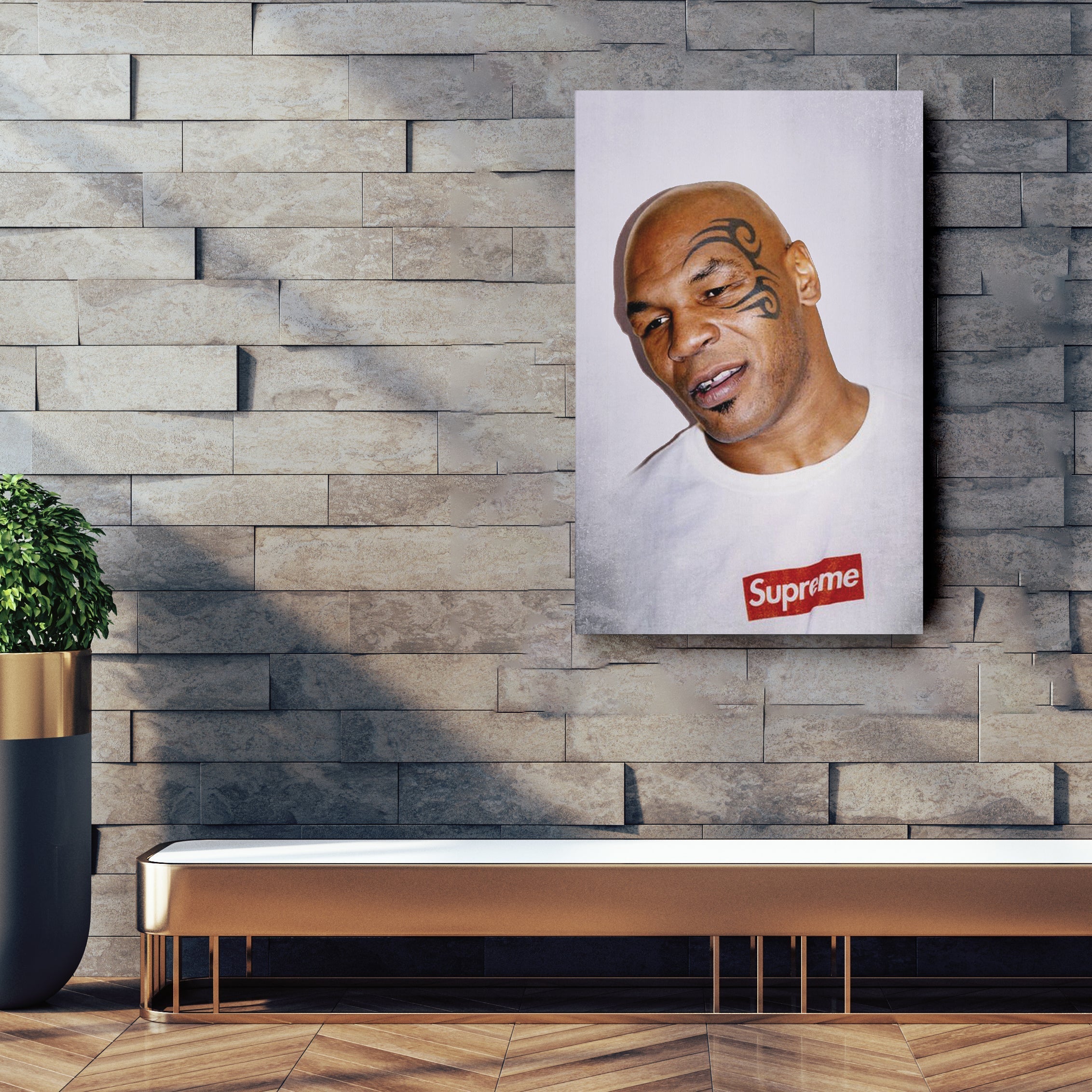 Mike Tyson Canvas – Boxing Champion Wall Art for Home Decor CanvasBlackArt