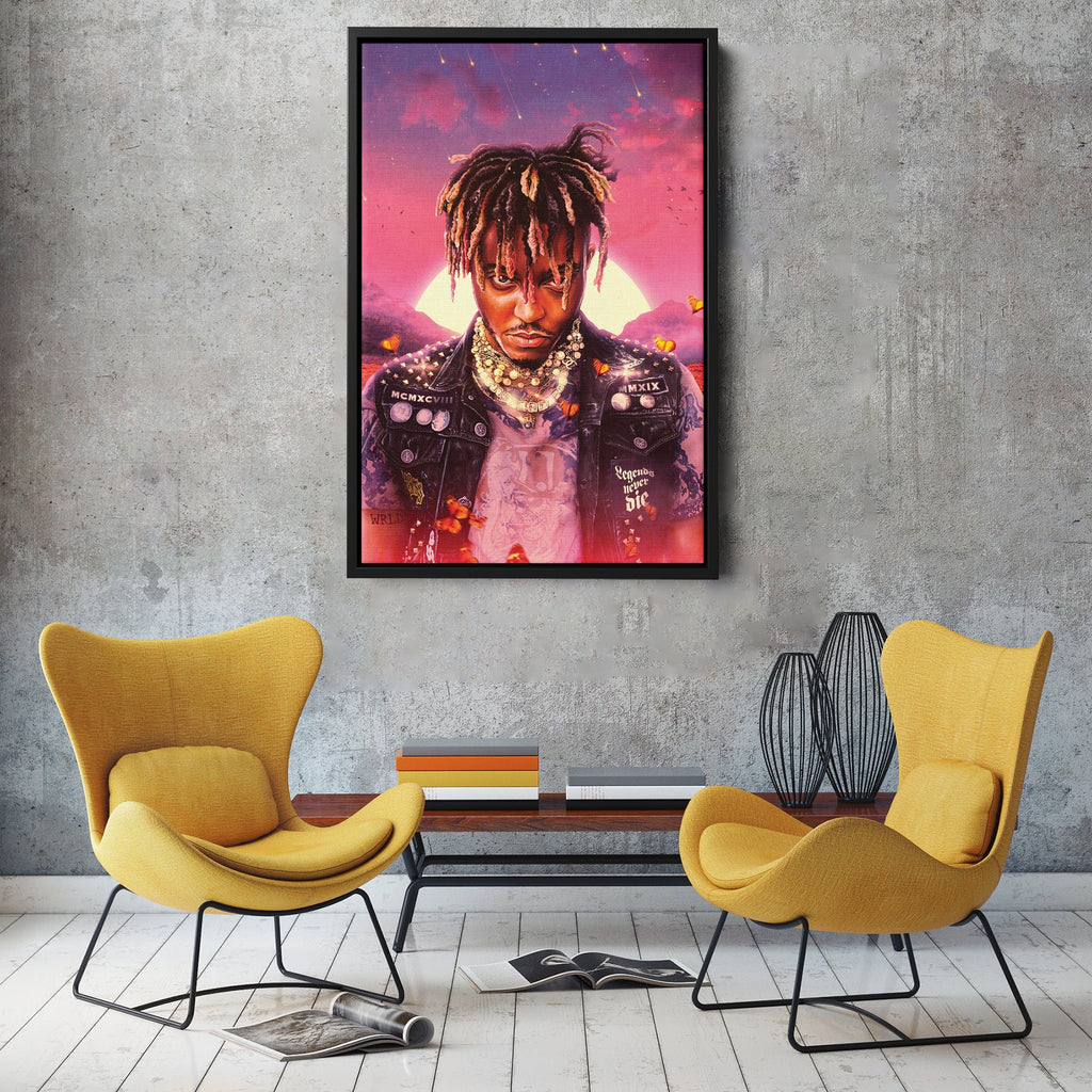 Juice WRLD Canvas – Rap Icon Wall Art for Home Decor CanvasBlackArt