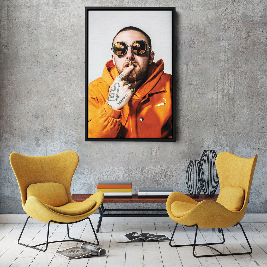 Mac Miller Canvas – Rap Icon Wall Art for Studio Decor CanvasBlackArt