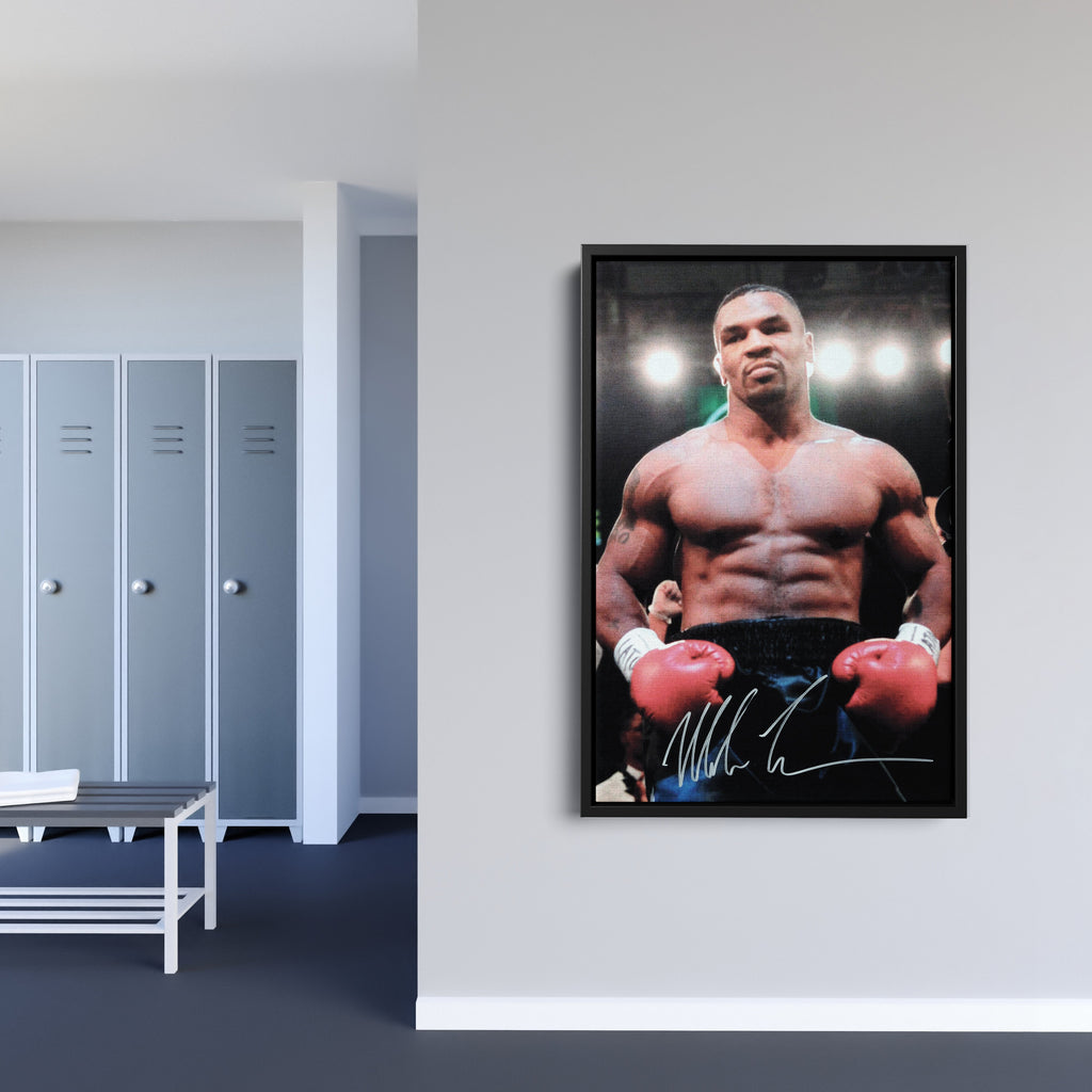 Mike Tyson Autograph Canvas – Boxing Wall Art Decor CanvasBlackArt