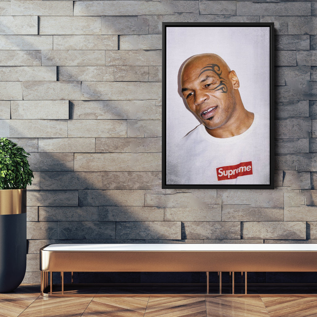 Mike Tyson Canvas – Boxing Champion Wall Art for Home Decor CanvasBlackArt