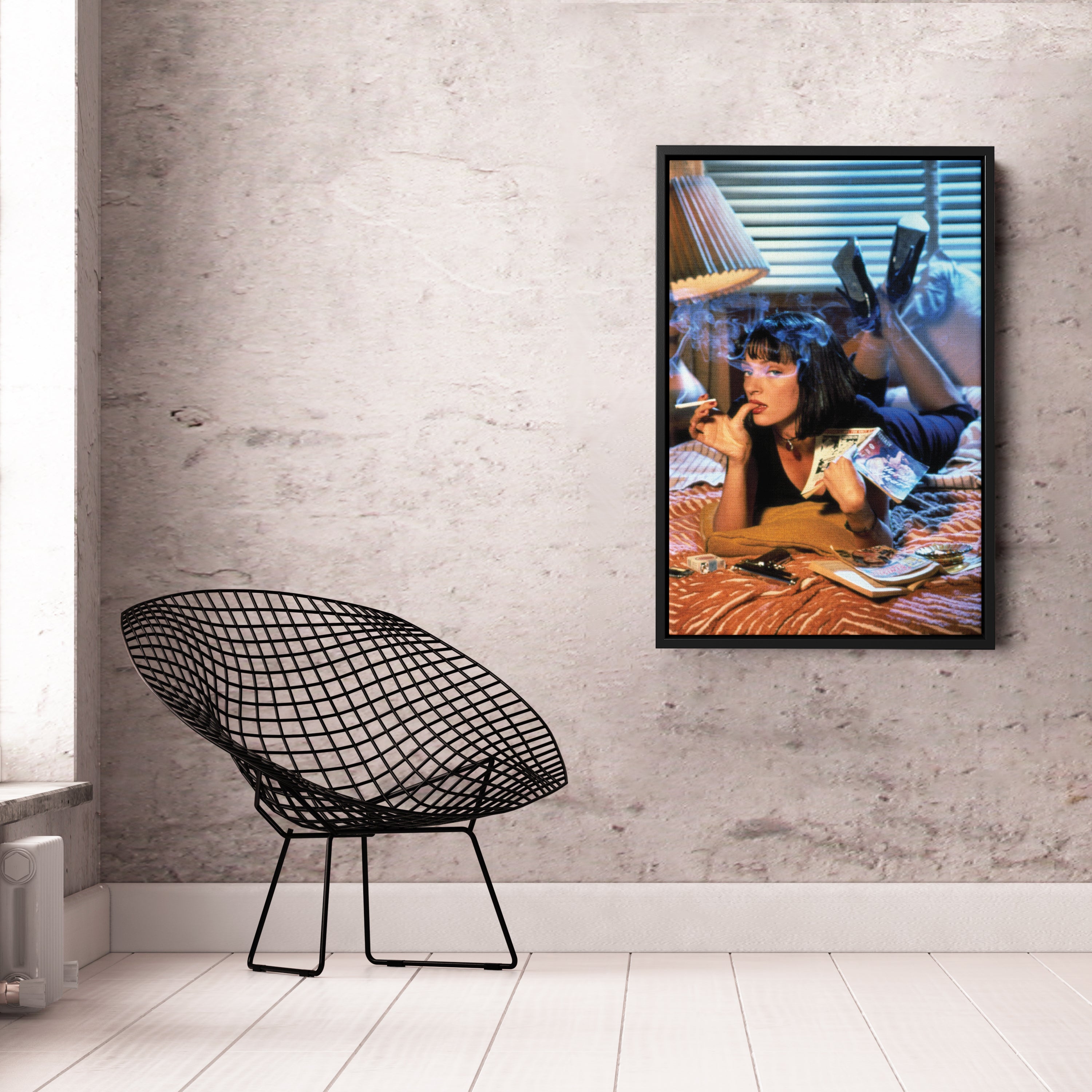 Pulp Fiction Uma Canvas – Cult Classic Wall Art Decor CanvasBlackArt