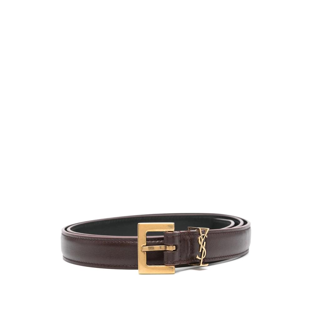 Saint Laurent Brown Belts Women Luosophy