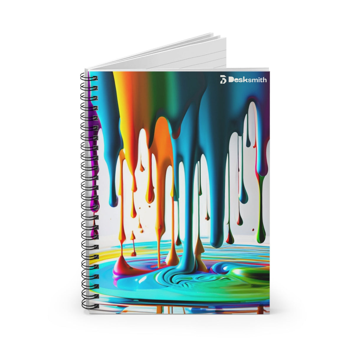 RGB Drip Spiral Notebook - Ruled Line Desksmith
