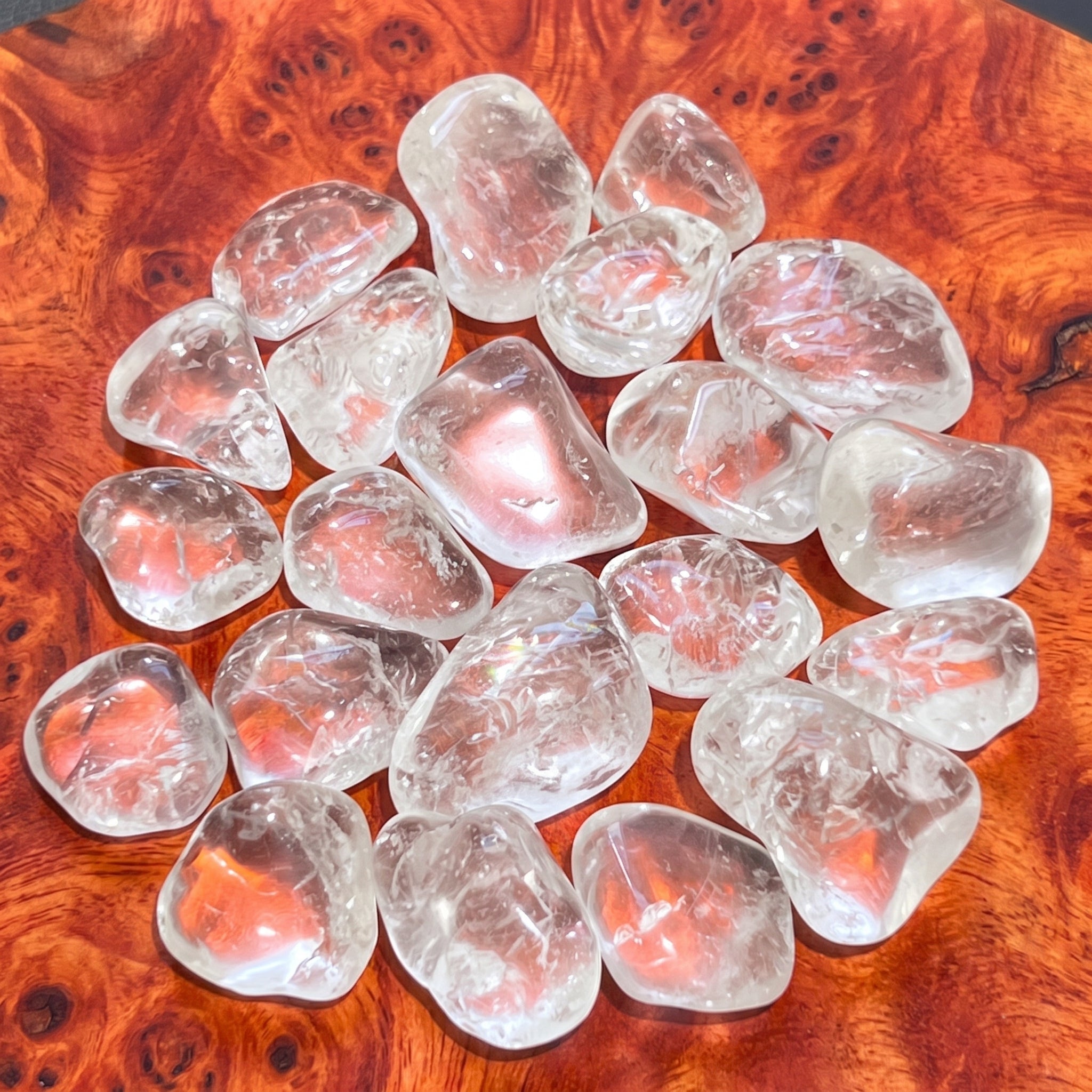 Clear Quartz Crystal Tumbled Stones (By The Piece or Pound) Amazing Crystals