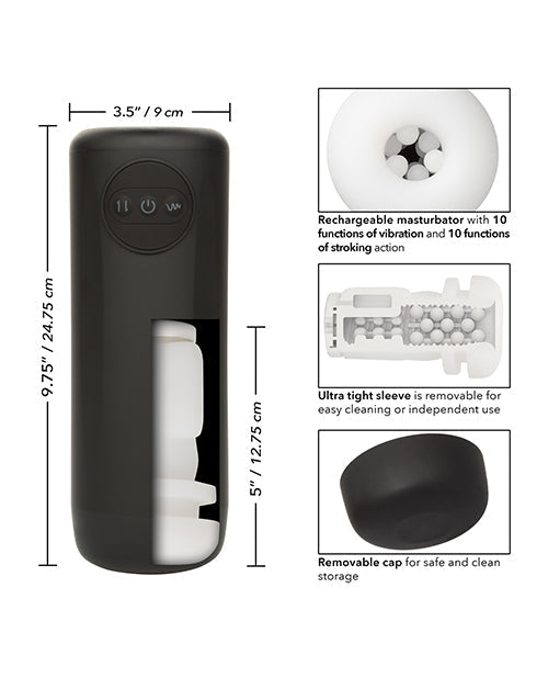 Optimum Power Vibrating & Thruster Stroker Adult Toy Box