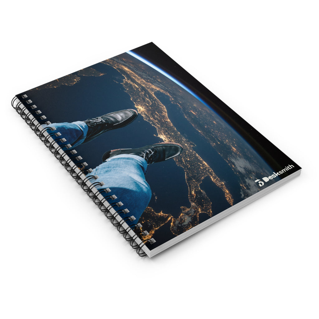 Lost In Space Spiral Notebook - Ruled Line Desksmith