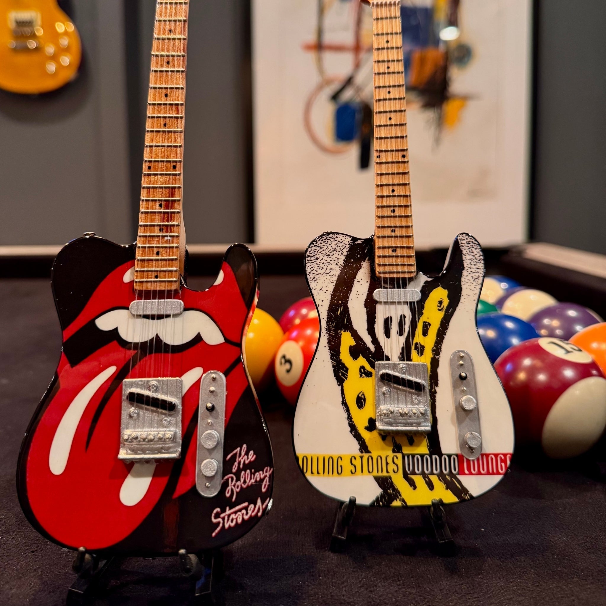 The Rolling Stones "Tongue and Lips" Mini Axe The Mini Axe