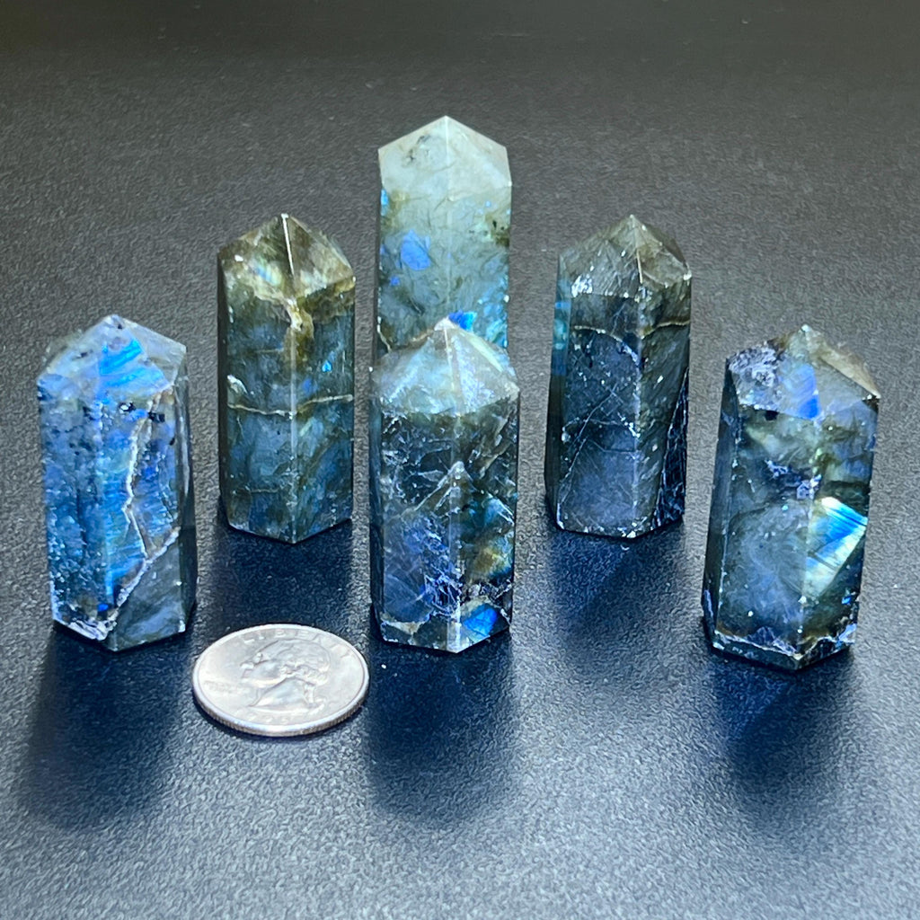 Labradorite Crystal Point Tower Obelisk Carving Wholesale Amazing Crystals