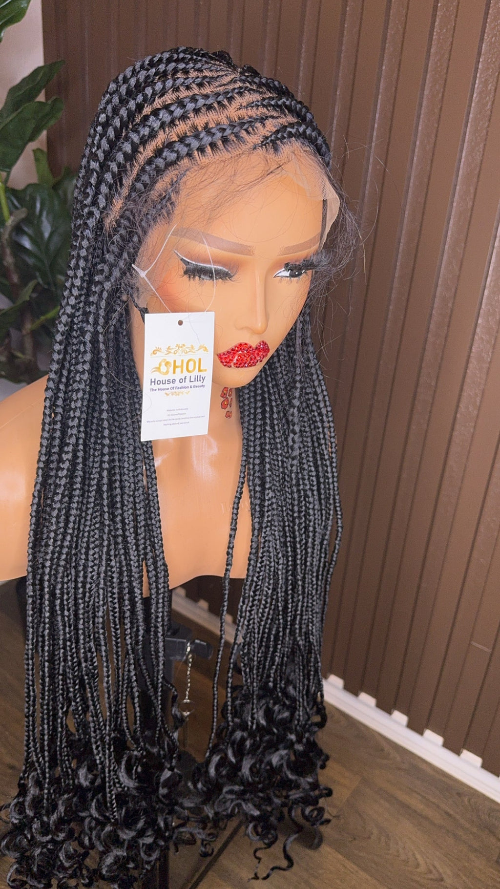 Wig Wendy cornrows braided wig HOL stores