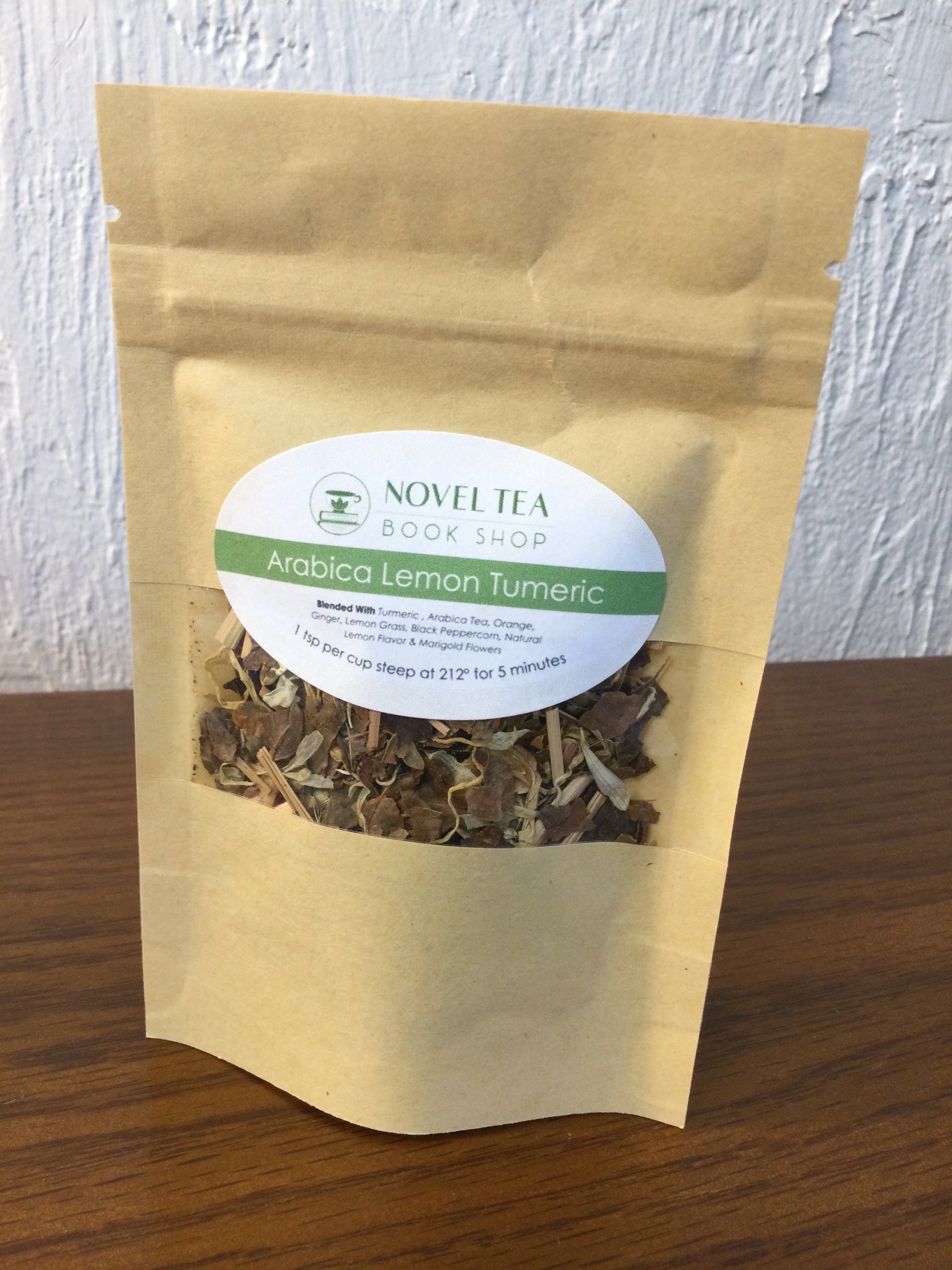Arabica Lemon Turmeric Loose Leaf Tea Novel Tea Book Shop