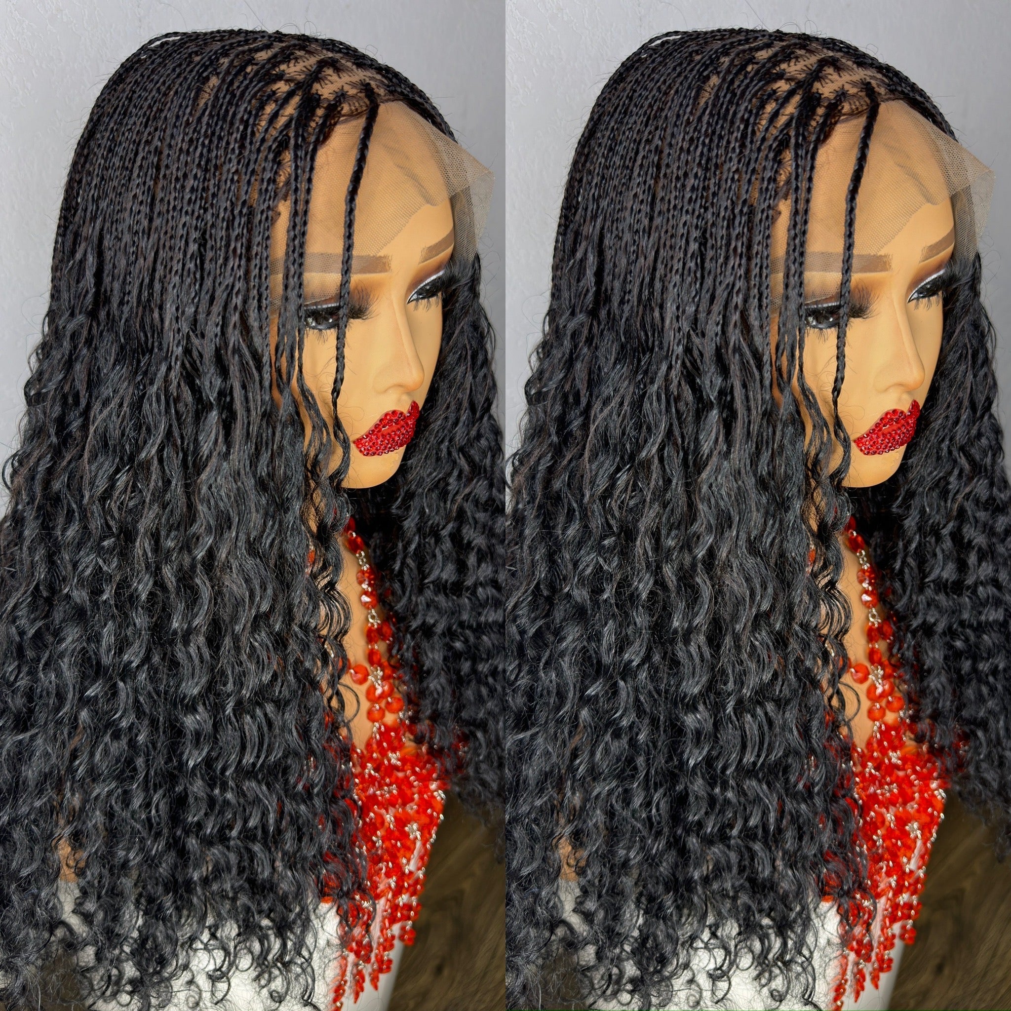 Black bohemian curl wig HOL stores