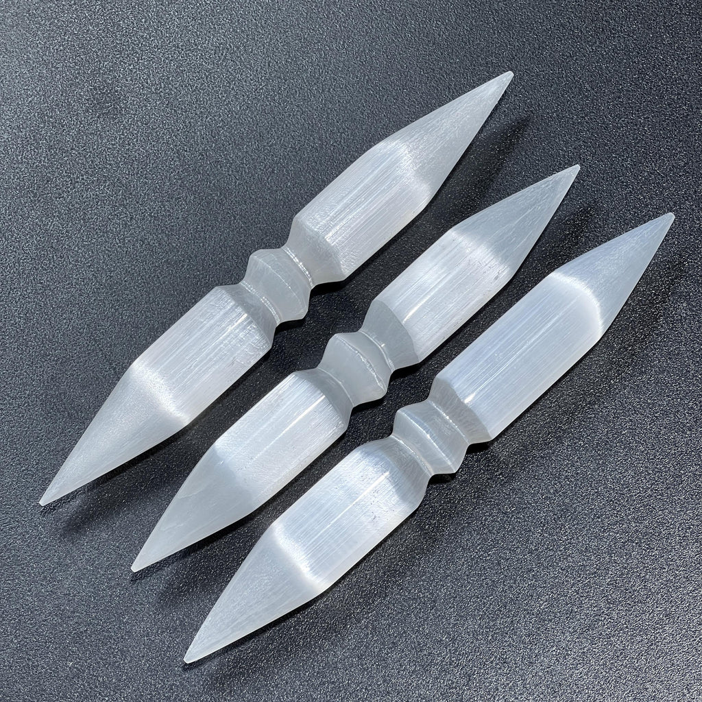 Selenite Crystal Wand Double Point Polished Wholesale Carving Amazing Crystals