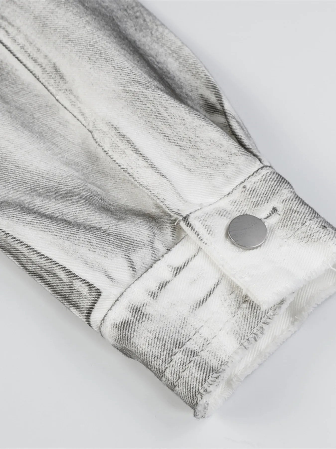 Men's Plus Size Wash Button Up Long Sleeve Denim Jacket NicholesGifts