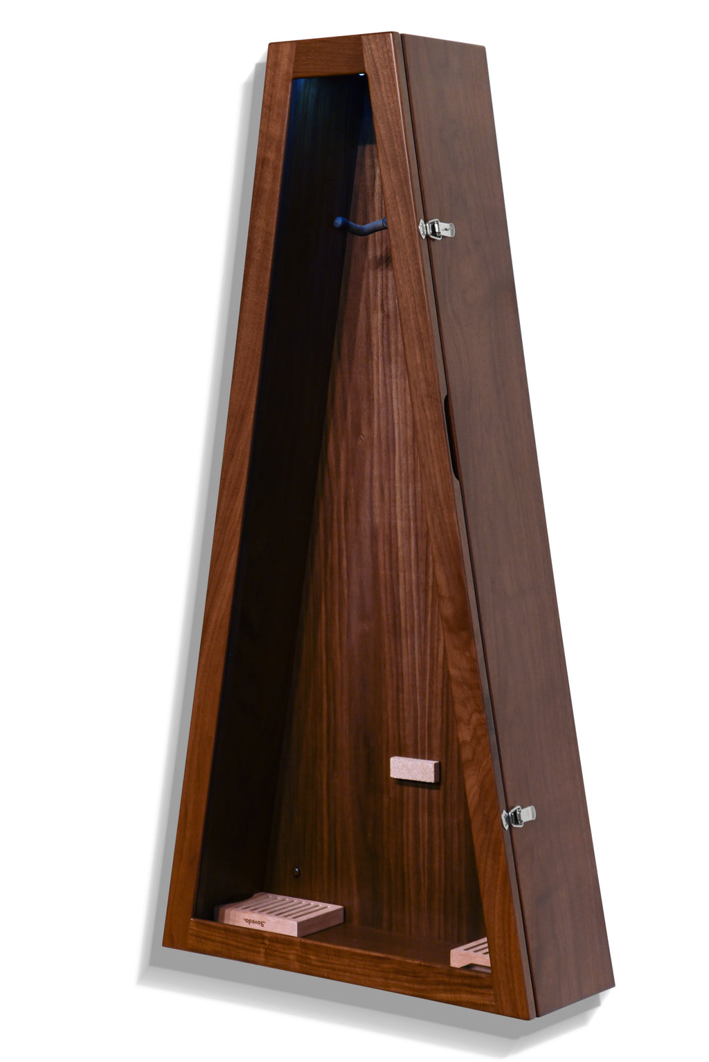 ClimaCase Triangle Humidor - Walnut Acoustic Remedy Cases
