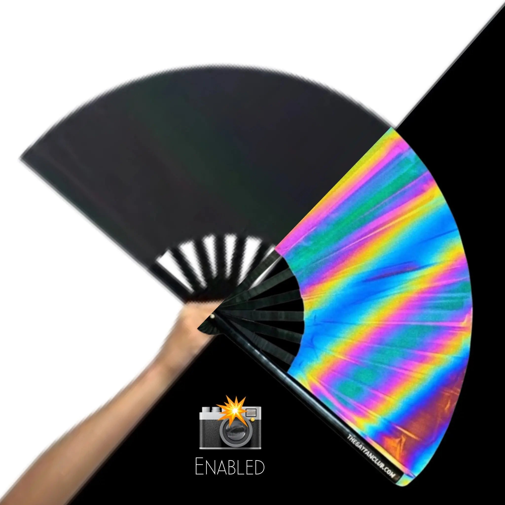 Eclipse Reflective Rainbow Fan The Gay Fan Club