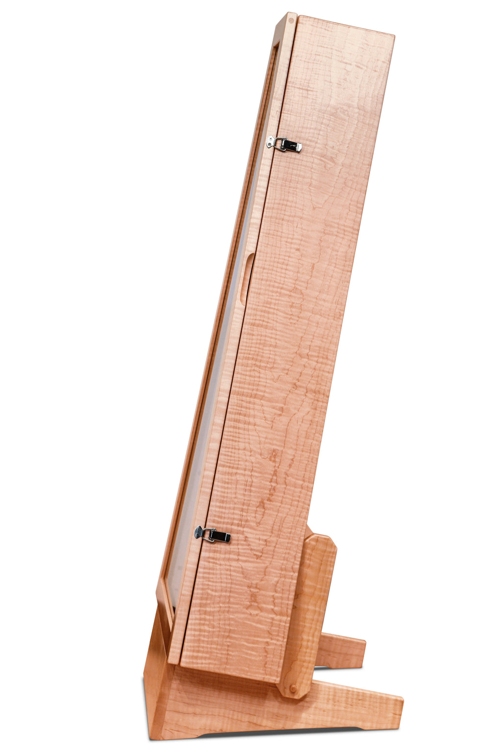 ClimaStand Triangle Humidor with Base - Flamed Maple Acoustic Remedy Cases