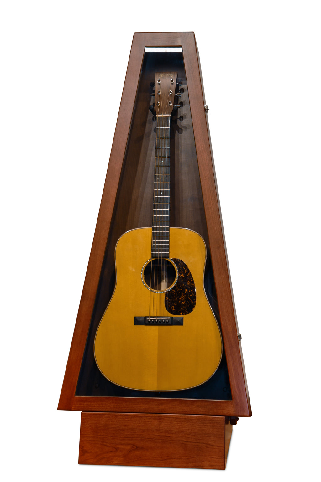 ClimaStand Triangle Humidor with Base - Cherry with Acres Stain Acoustic Remedy Cases