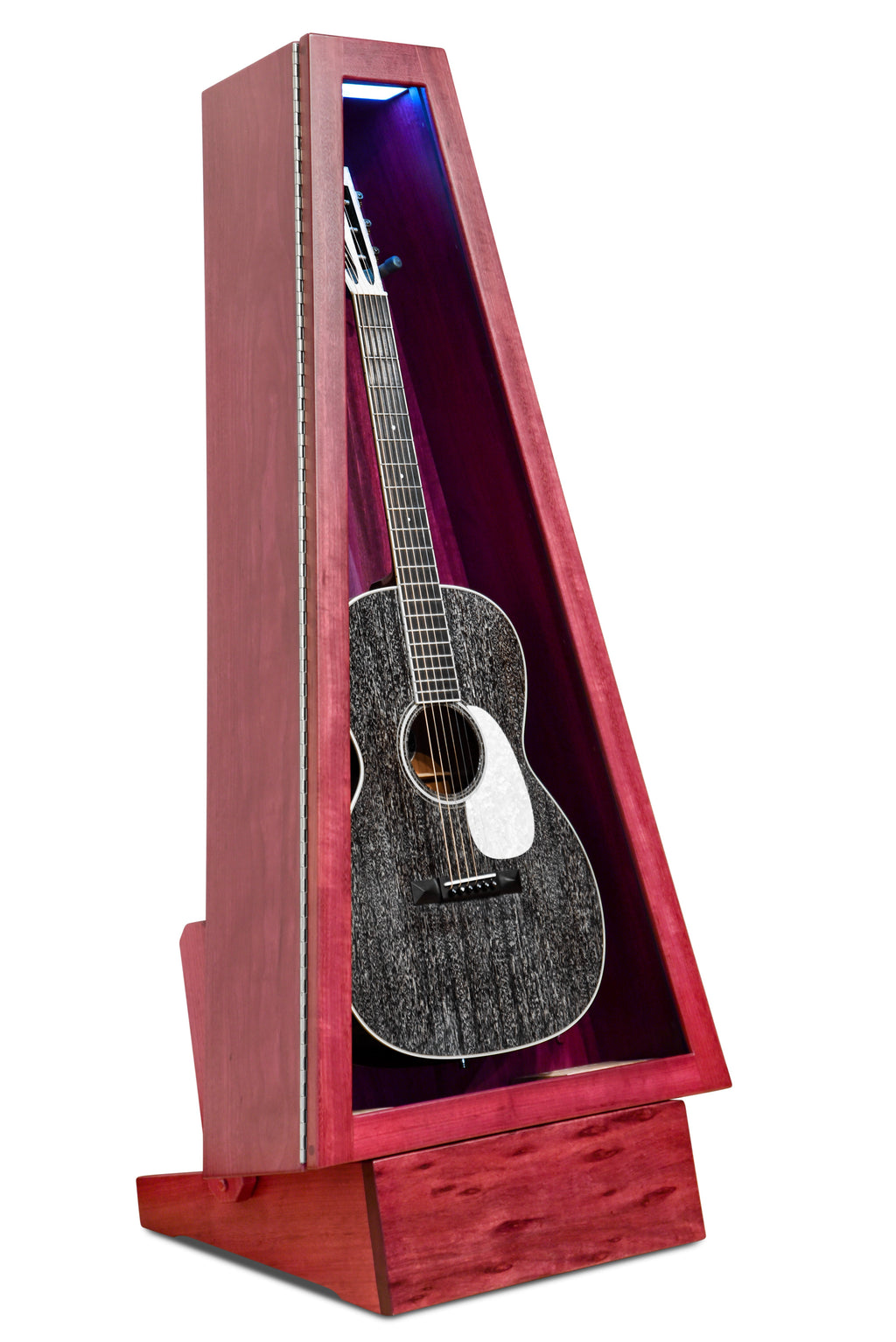 ClimaStand Triangle Humidor with Base - Purplehart Acoustic Remedy Cases