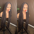 Brown knotless braids medium knots HOL stores