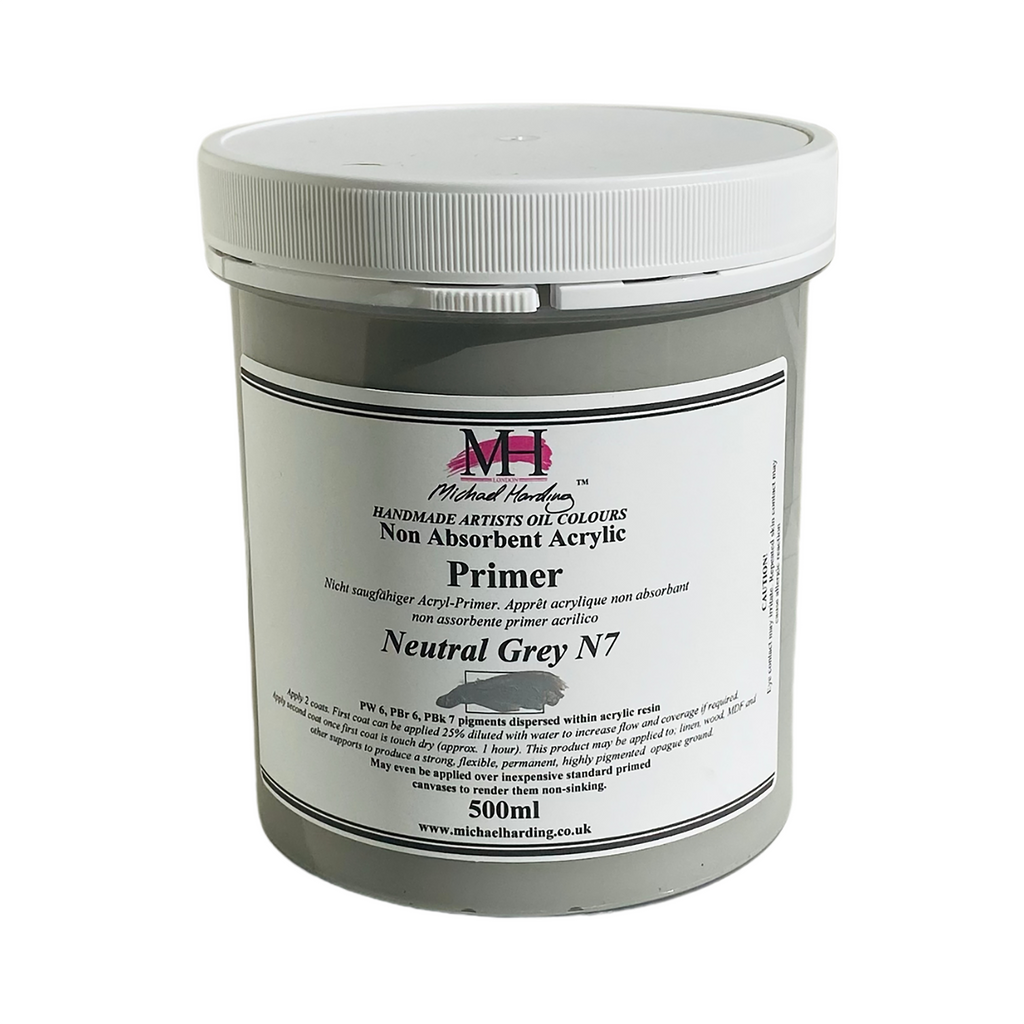Michael Harding Non-Absorbent Acrylic Primer - Superior Base for Oil Paintings Trekell Art Supplies