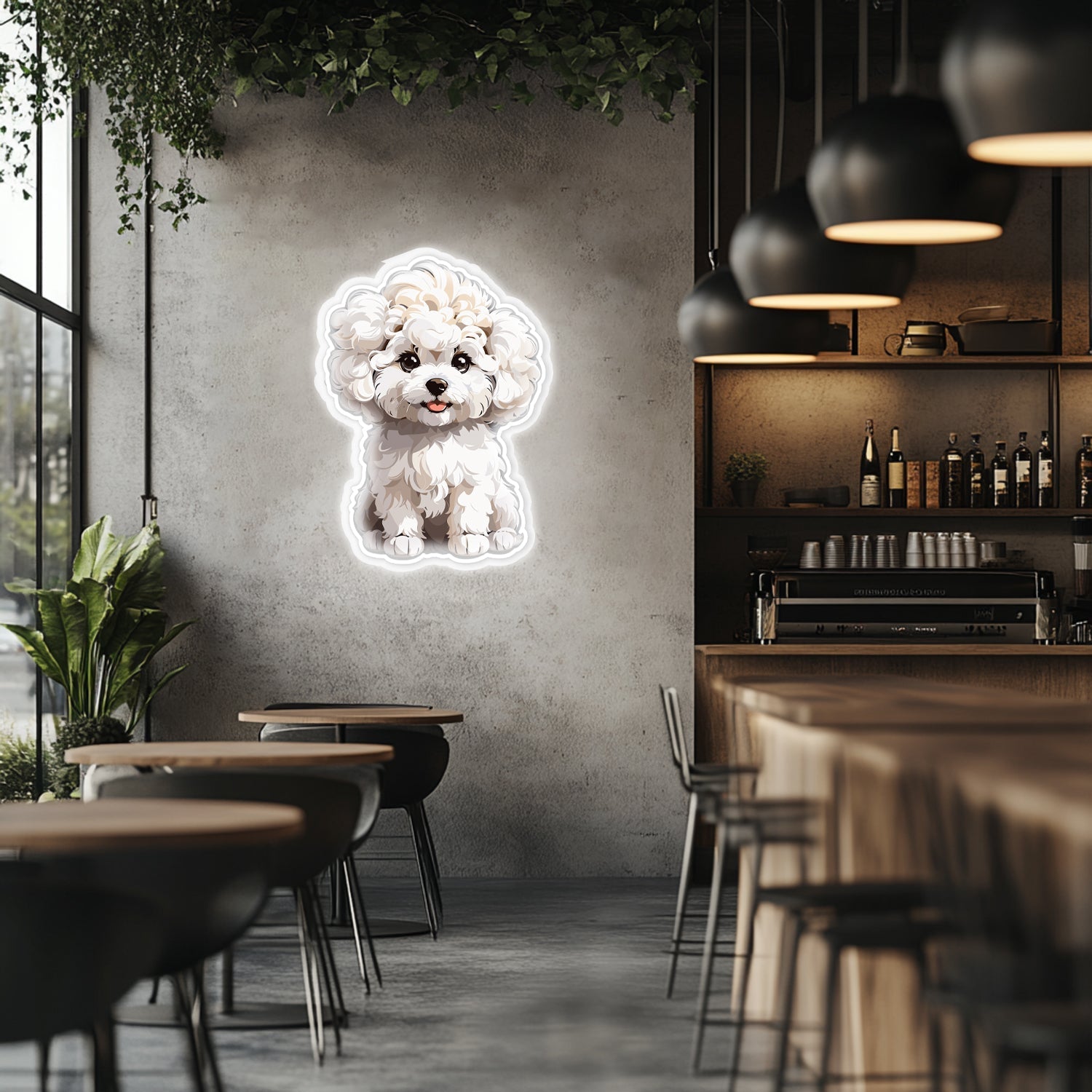 UV Printed Dog Neon Wall Art- LV0022 Liviqon.co