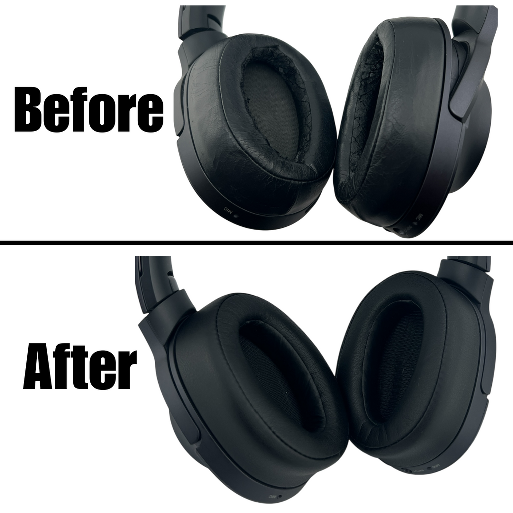 CS Replacement Ear Pad Cushions for Sony MDR-100ABN WH-H900N Headphones CentralSound