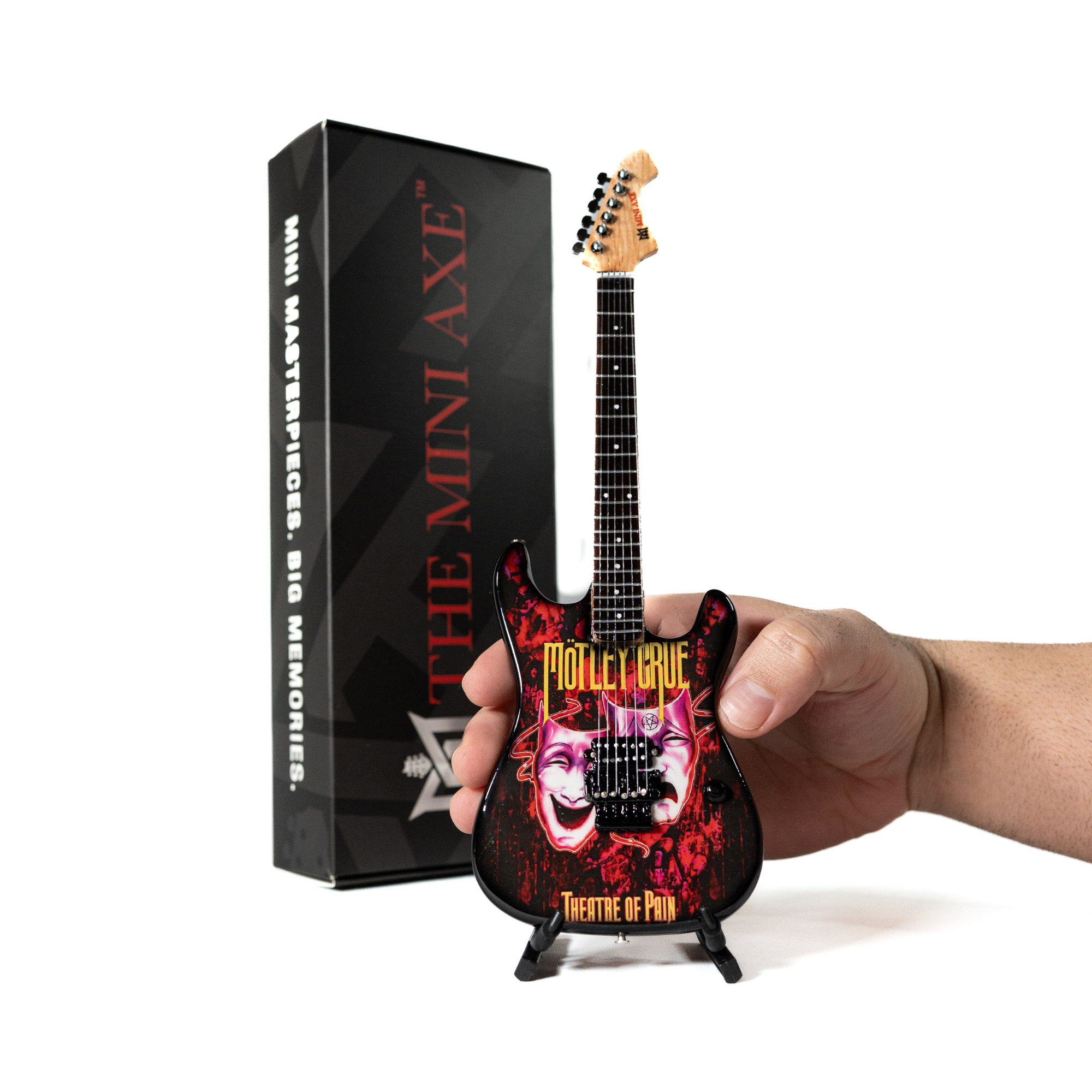 Mötley Crüe "Theatre of Pain" Collectible Miniature Guitar The Mini Axe