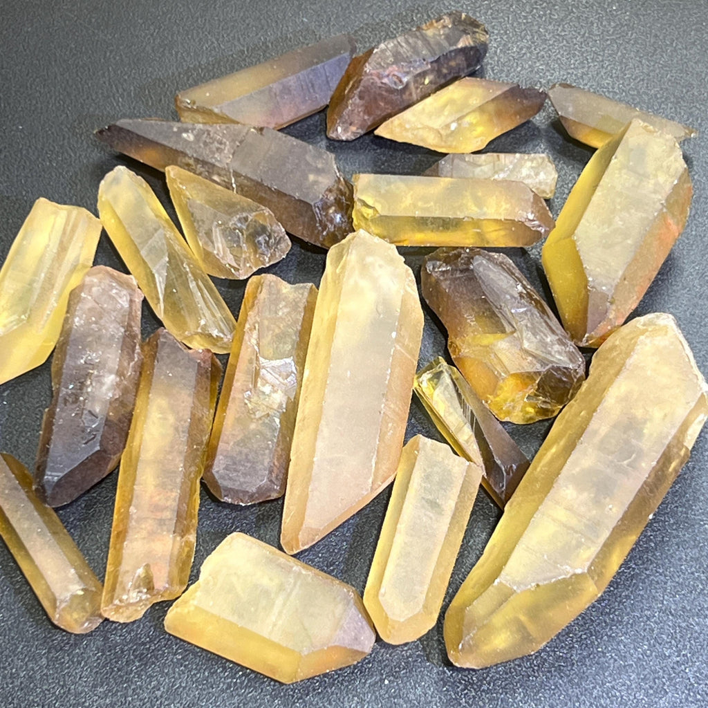 Citrine Crystals Natural Untreated Points Rough Raw Wholesale Amazing Crystals