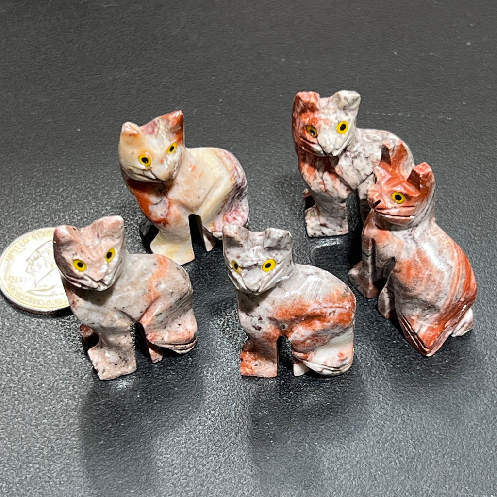 Small Soapstone Animals Carvings (Packs of 10) Wholesale Miniatures Amazing Crystals