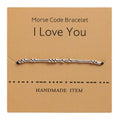Morse Code Bracelet Silver Beads - Love U Fashion Hut Jewelry