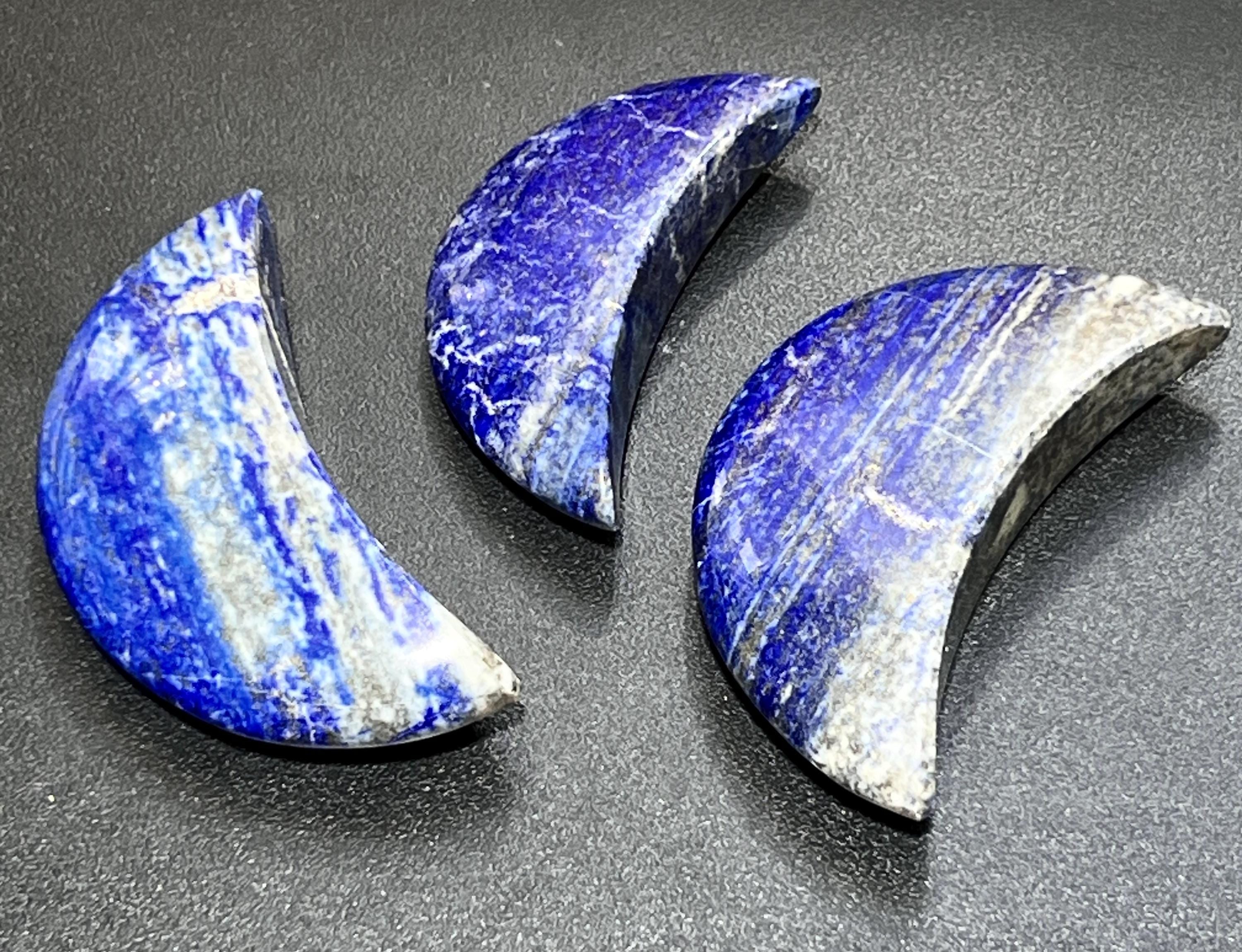 Lapis Lazuli Crescent Moon Carving Amazing Crystals