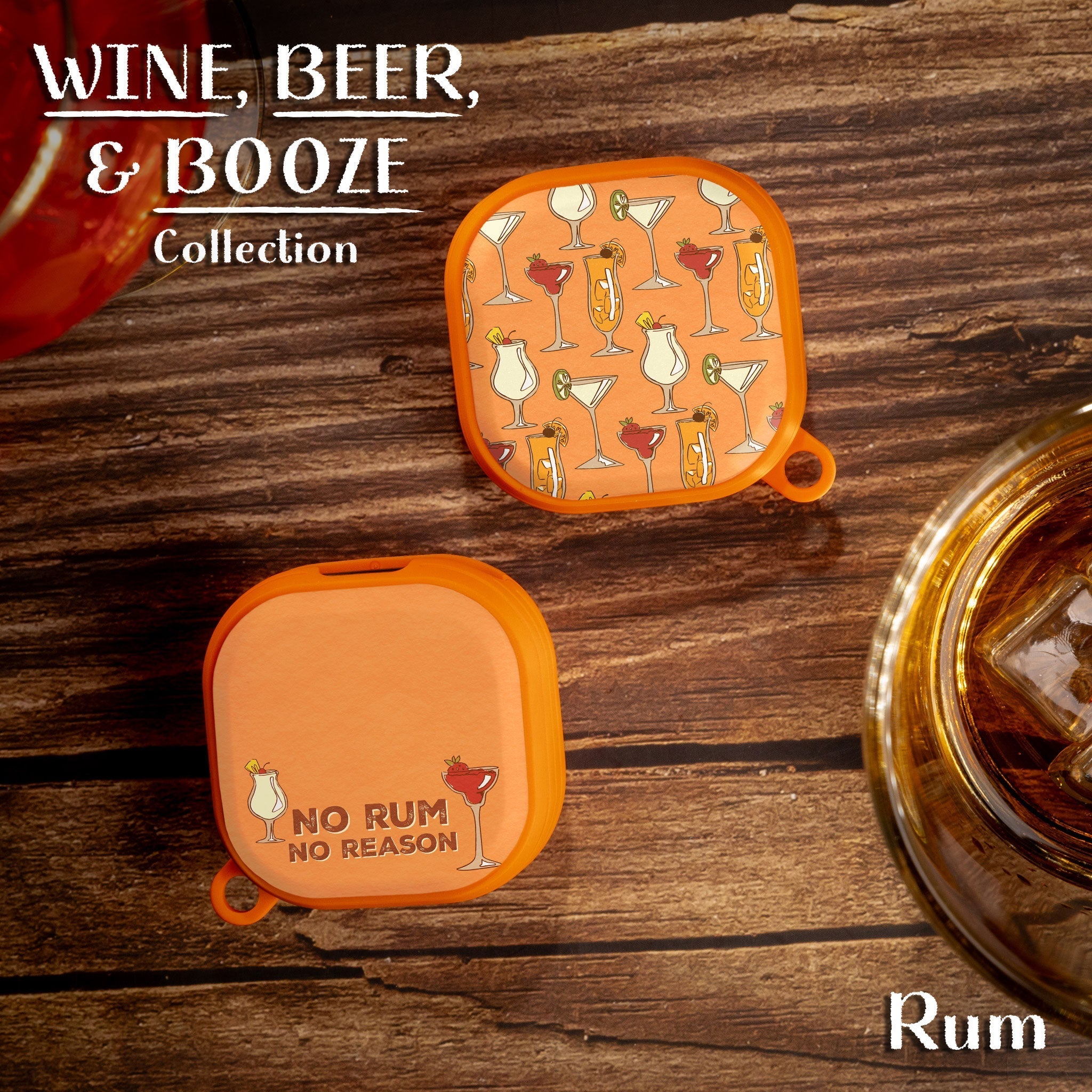 Wine, Beer, & Booze HDX Samsung Galaxy Buds Pro & Buds Live Case Cover Affinity Bands