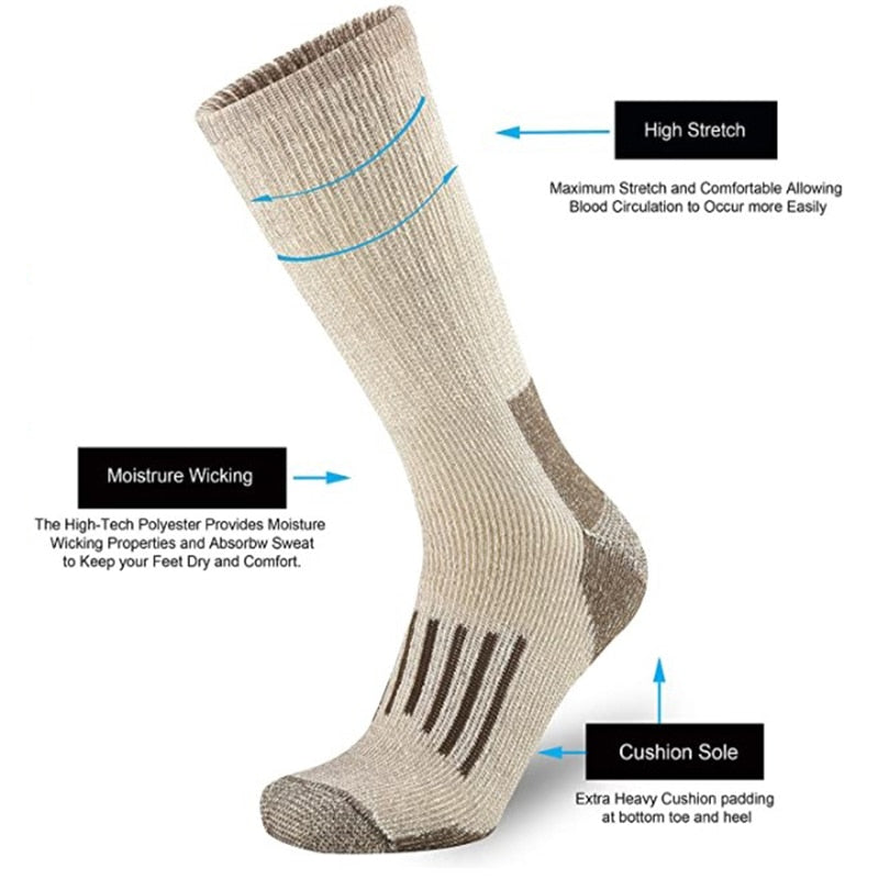 Merino Wool Socks For Men Women Thicken Winter Sports home Socks 2 sizes