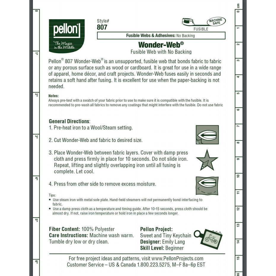 Pellon, 20" Wonder-Web Fusible Interfacing Sewing Parts Online