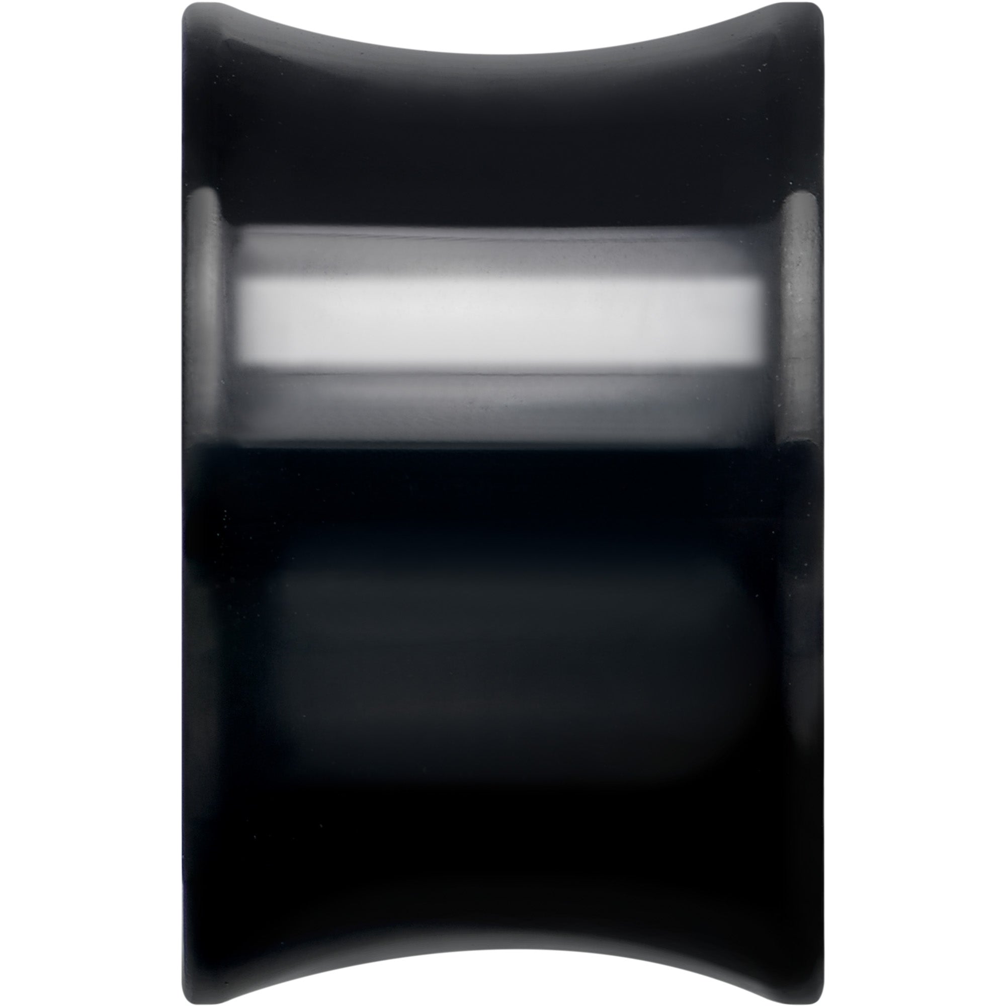 Black Hand Polished Double Flare Tunnel Plug Set 6mm to 25mm BodyCandy