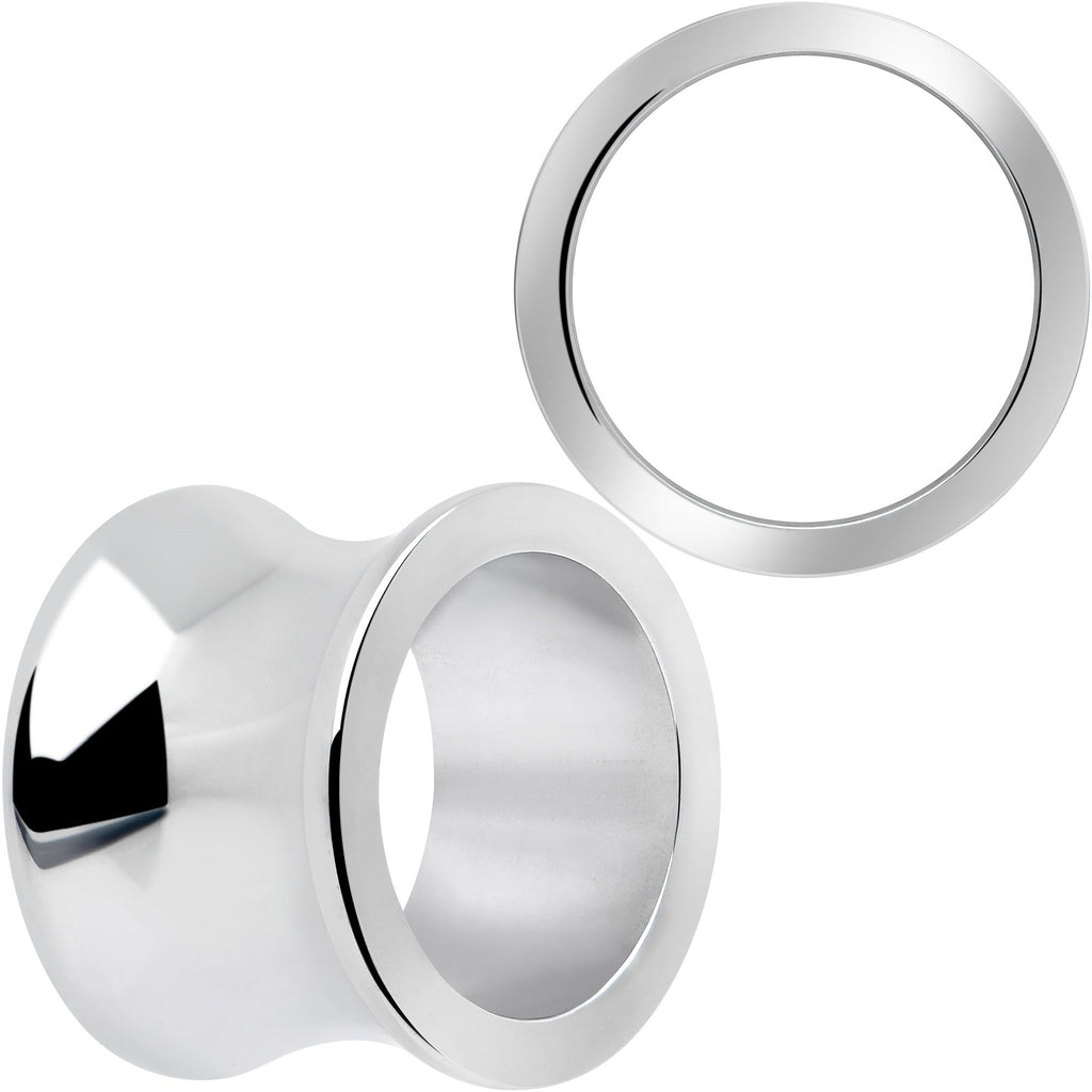 Hand Polished Thick Double Flare Tunnel Plug Set 6mm to 25mm BodyCandy