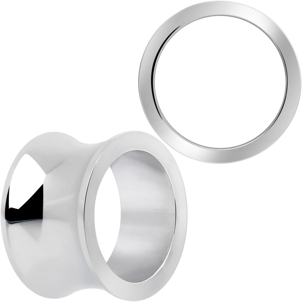 Hand Polished Thick Double Flare Tunnel Plug Set 6mm to 25mm BodyCandy