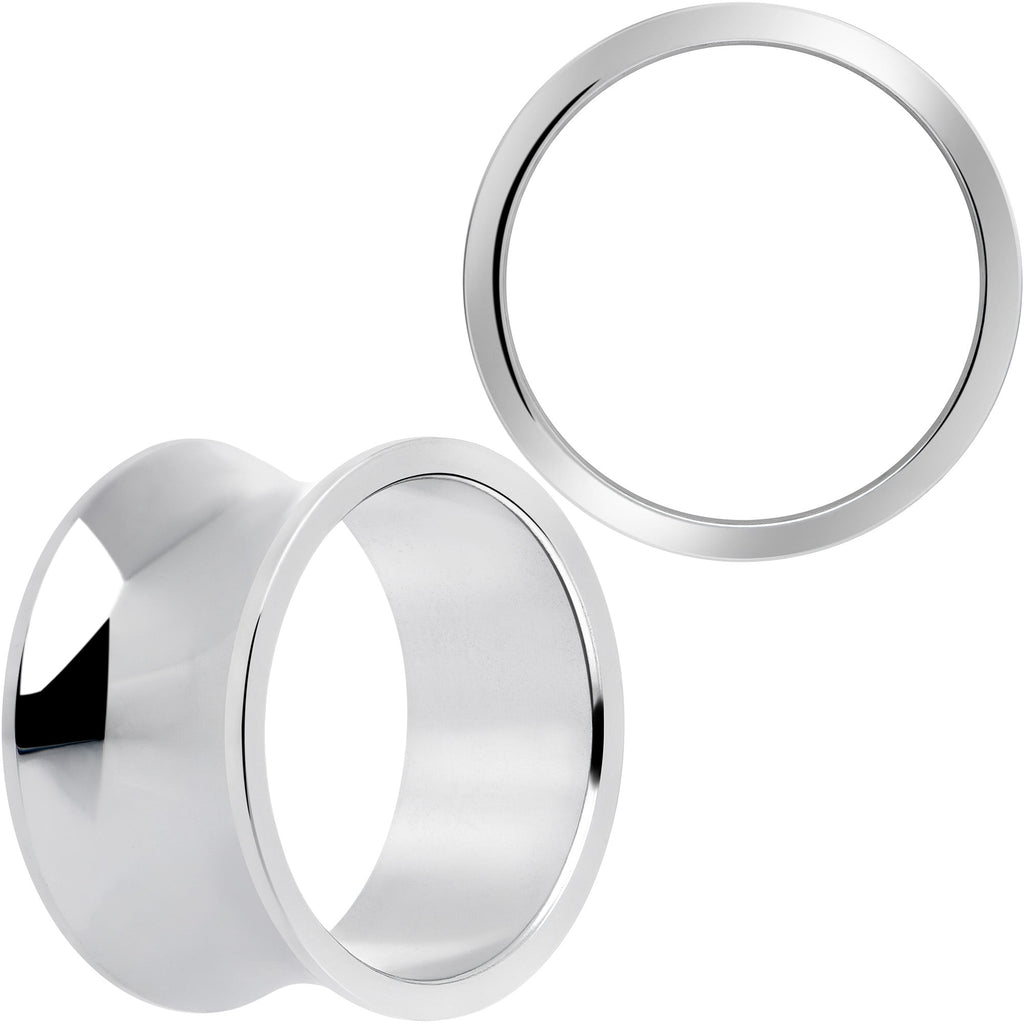 Hand Polished Thick Double Flare Tunnel Plug Set 6mm to 25mm BodyCandy