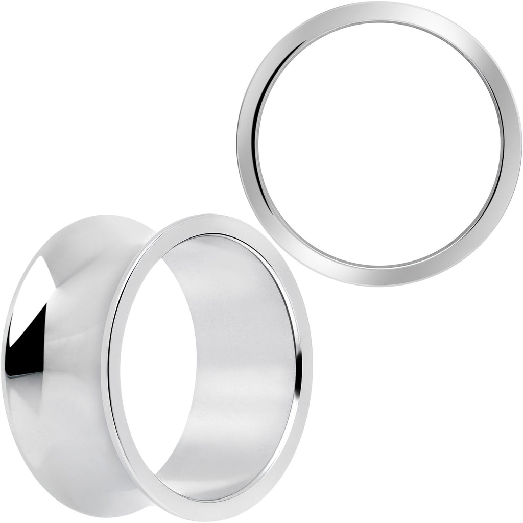 Hand Polished Thick Double Flare Tunnel Plug Set 6mm to 25mm BodyCandy