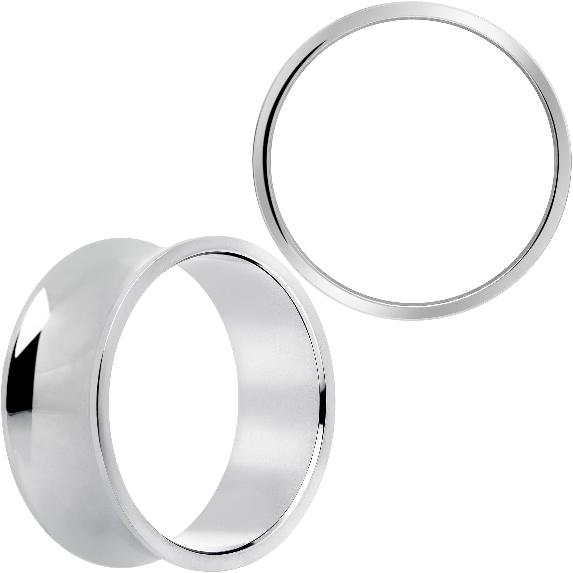 Hand Polished Thick Double Flare Tunnel Plug Set 6mm to 25mm BodyCandy