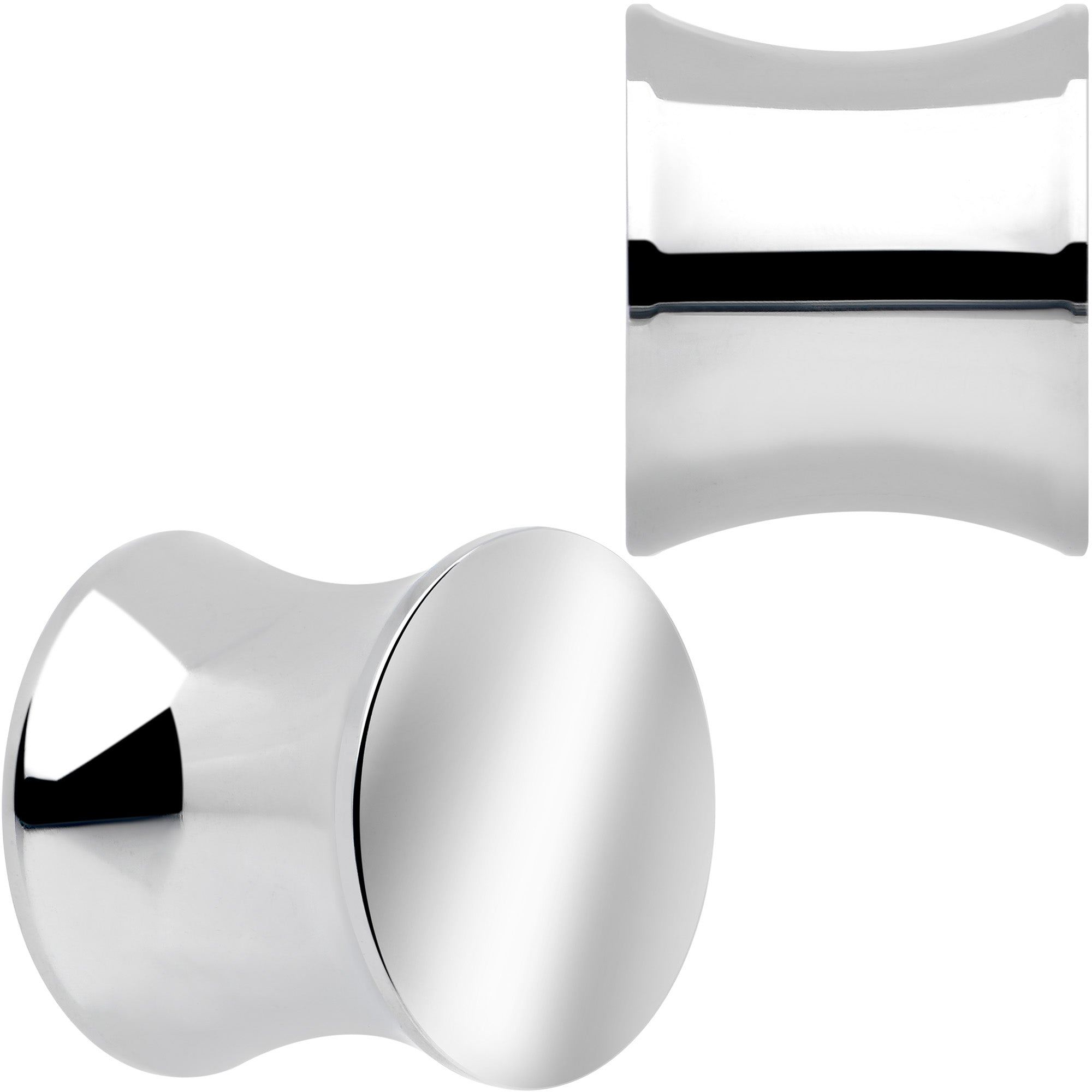 Hand Polished Simply Style Saddle Plug Set 5mm to 25mm BodyCandy