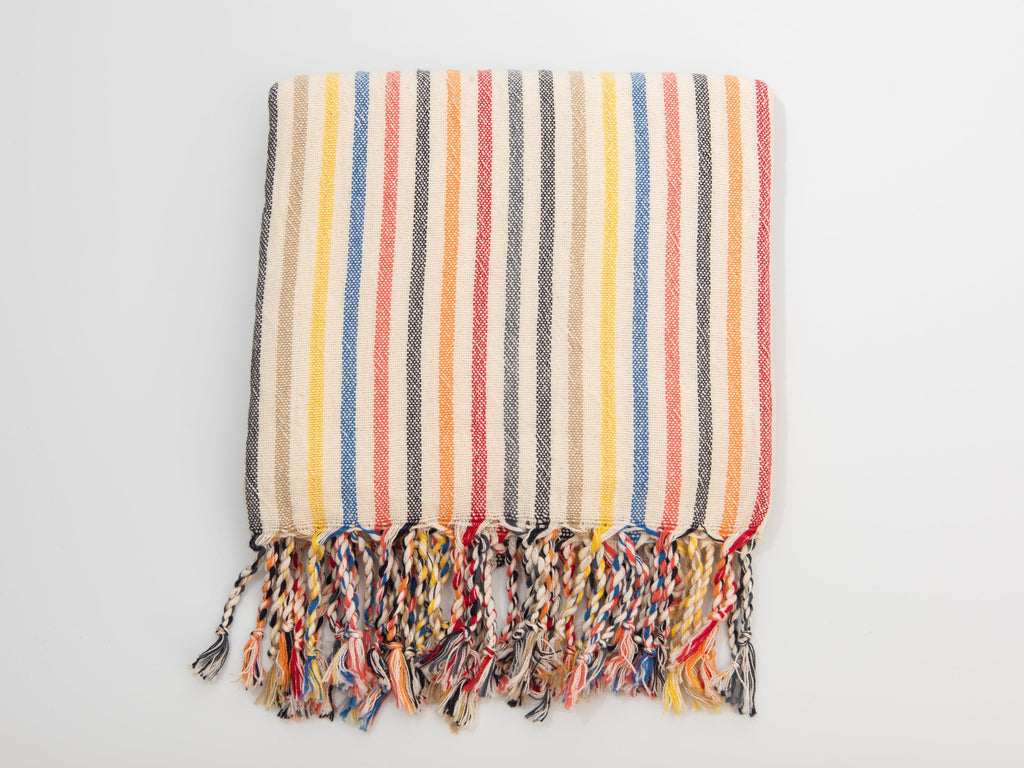 New Rainbow Linen Towel Eastern Woven